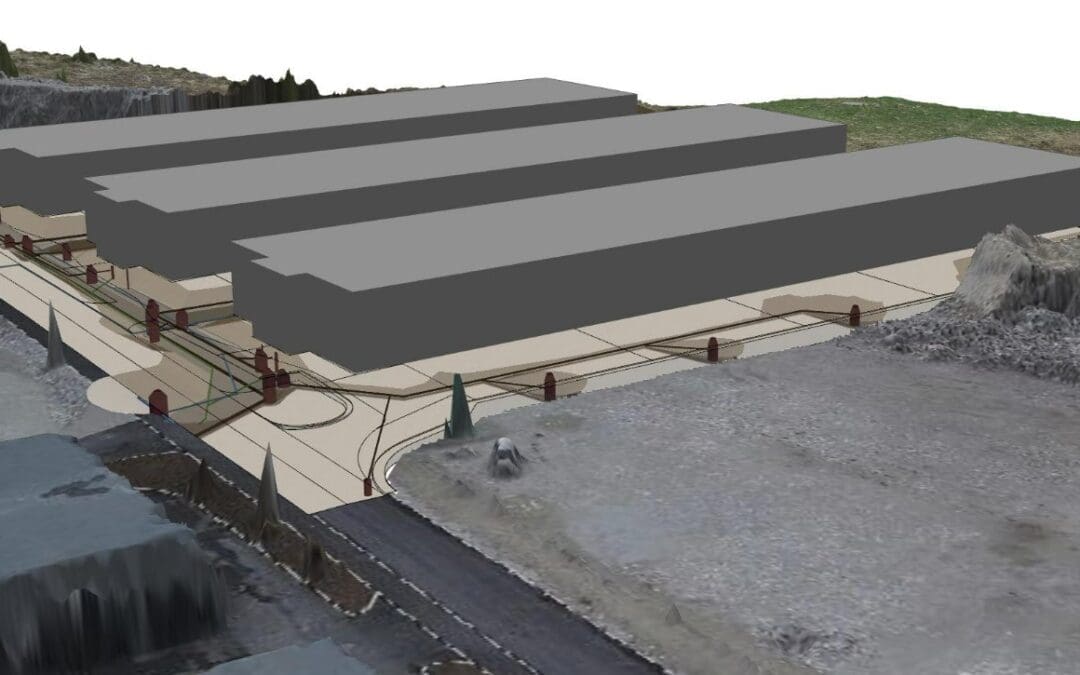 utvendig VA og utomhusplan med modellering av ledninger fra VA-eksperter. 3D-modellering og terrenganalyse.